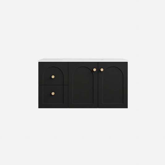900mm Chester Federation wall hung PVC
  Cabinet - Matte Black - LK-FC94LW-MB