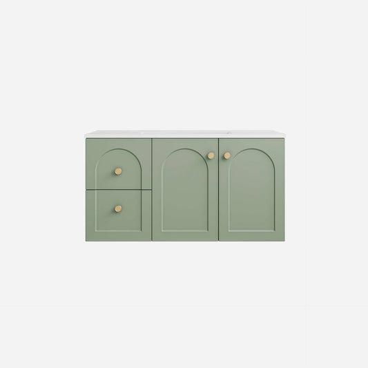 900mm Chester Federation wall hung PVC
  Cabinet - Olive Green - LK-FC94LW-MG