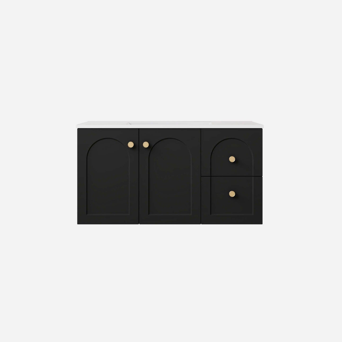 900mm Chester Federation wall hung PVC
  Cabinet - Matte Black - LK-FC94RW-MB