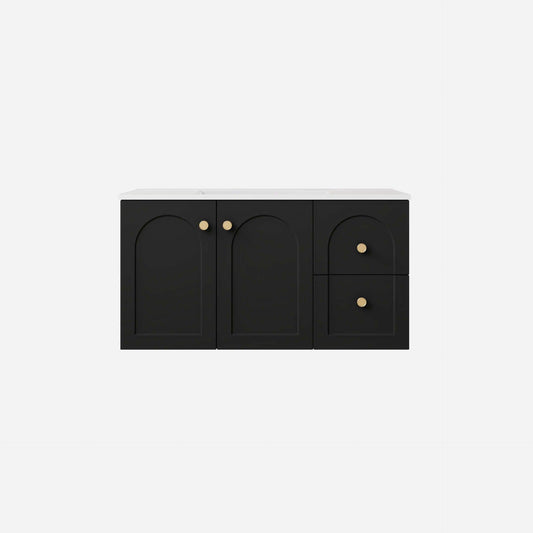 900mm Chester Federation wall hung PVC
  Cabinet - Matte Black - LK-FC94RW-MB