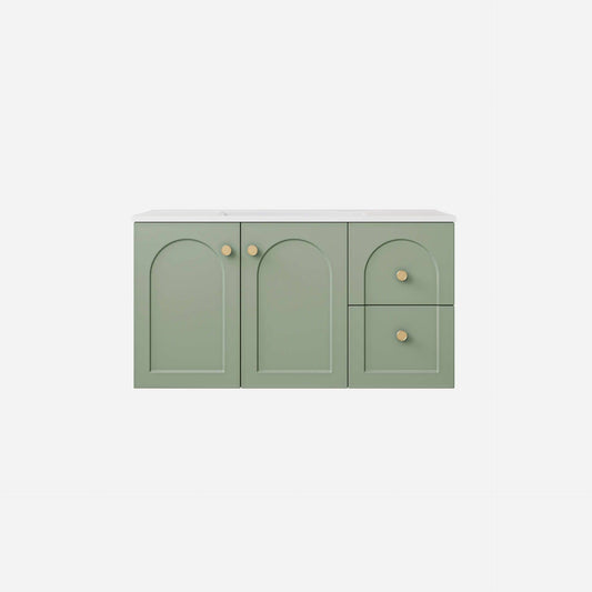 900mm Chester Federation wall hung PVC
  Cabinet - Olive Green - LK-FC94RW-MG