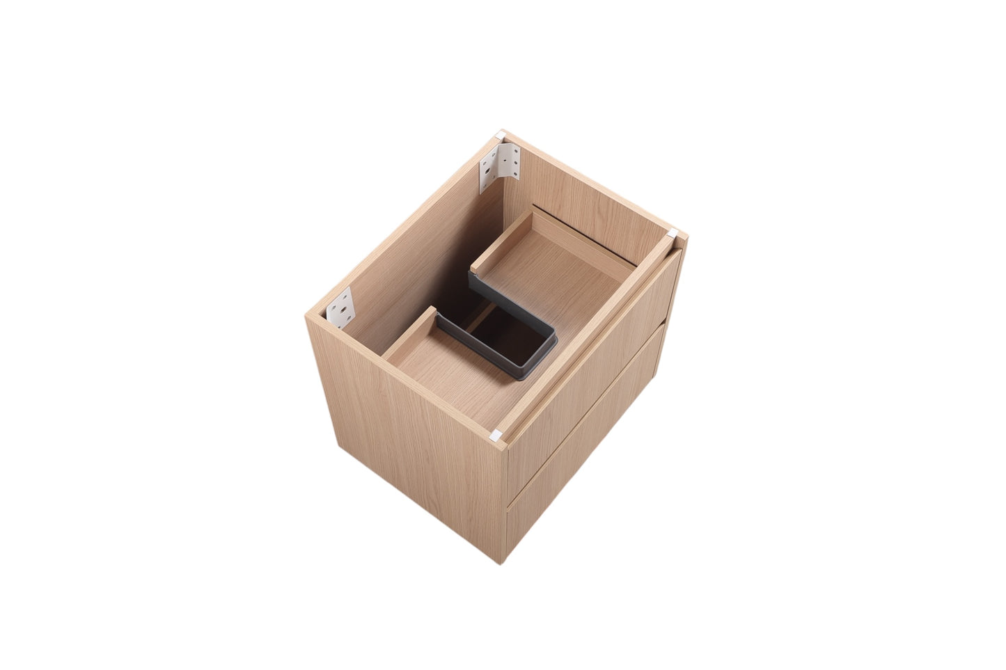 600mm Gladstone Wall Hung Plywood Cabinet - Sandy Oak Woodmatt - Cabinet Only