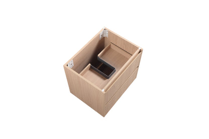 600mm Gladstone Wall Hung Plywood Cabinet - Sandy Oak Woodmatt - Cabinet Only