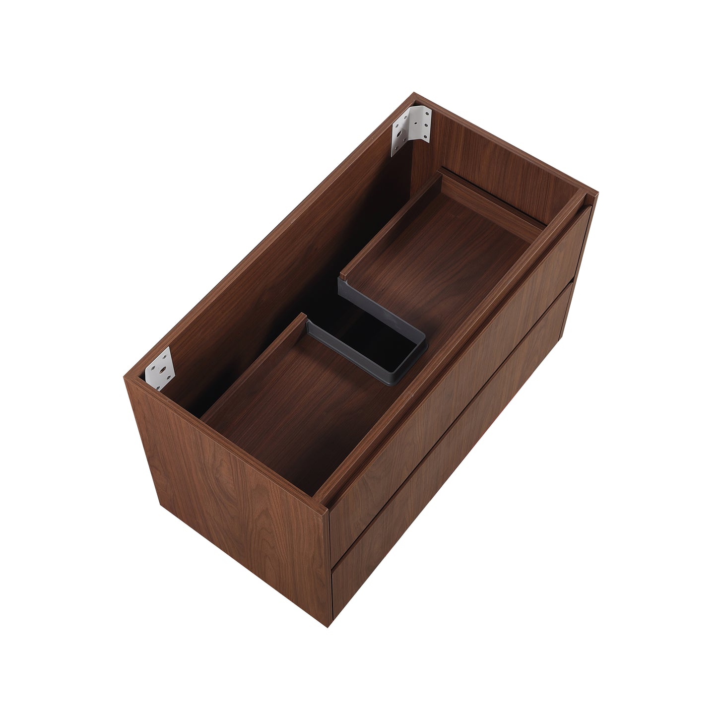 900mm Gladstone Wall Hung Plywood Cabinet - Mocha Oak Woodmatt - Cabinet Only
