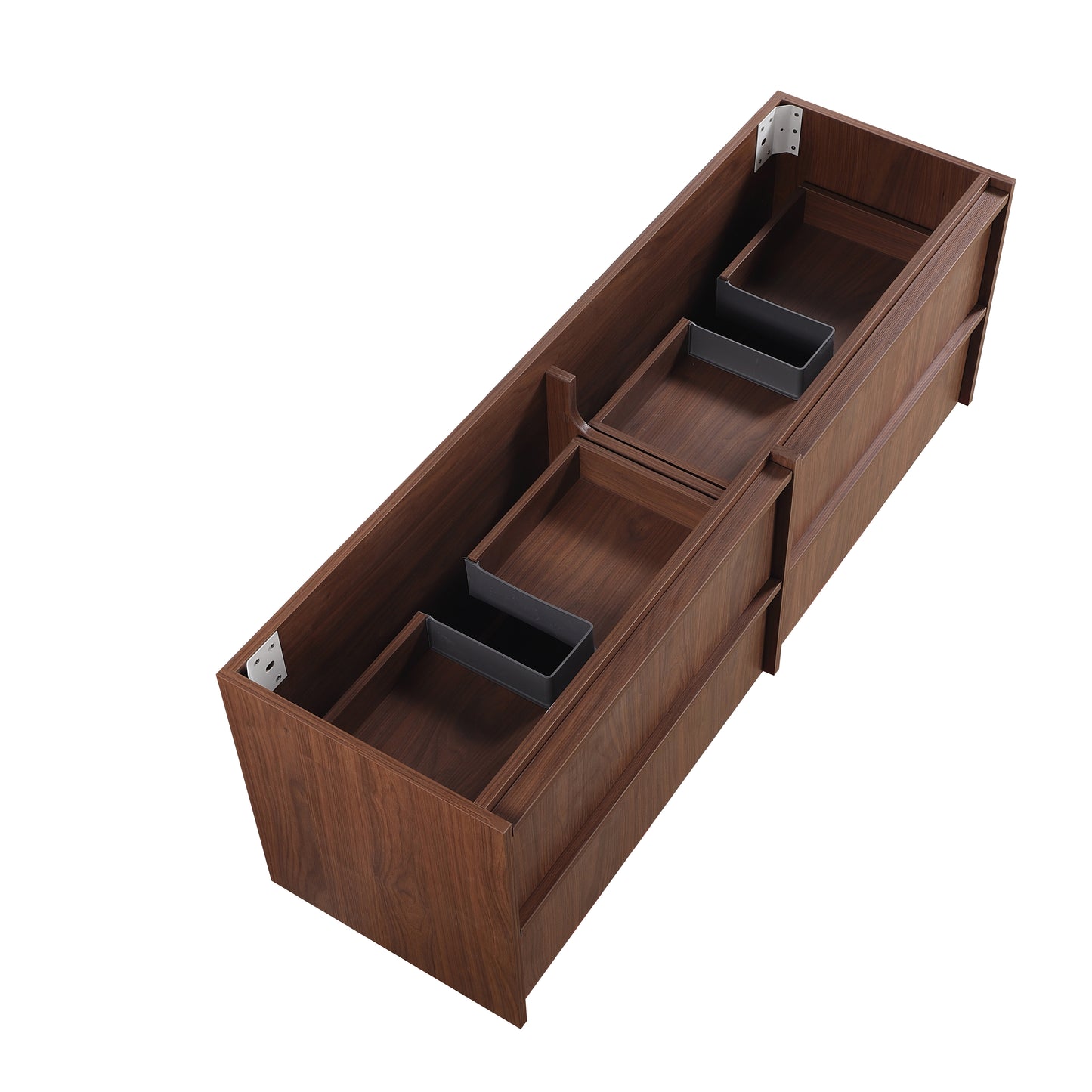 1500mm Ridgewood Wall Hung PVC Cabinet - Mocha White - Cabinet Only