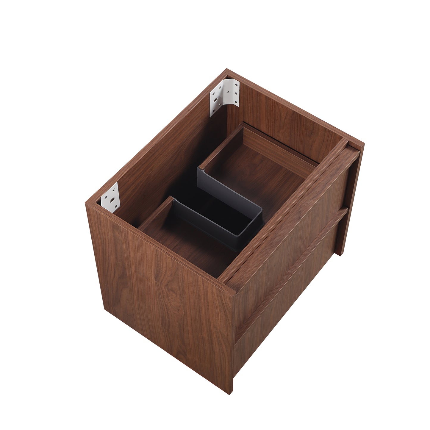 600mm Ridgewood Wall Hung Plywood Cabinet - Mocha Oak Woodmatt - Cabinet Only