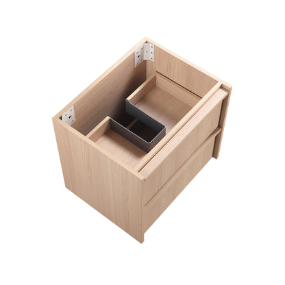 600mm Ridgewood Wall Hung Plywood Cabinet - Sandy Oak Woodmatt - Cabinet Only