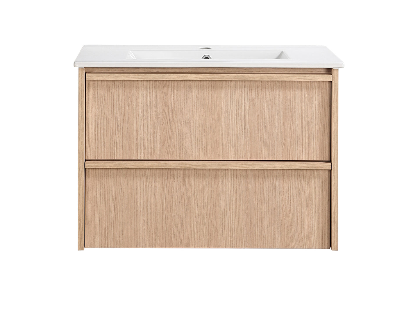 750mm Ridgewood Wall Hung Plywood Cabinet - Sandy Oak Woodmatt - Cabinet Only