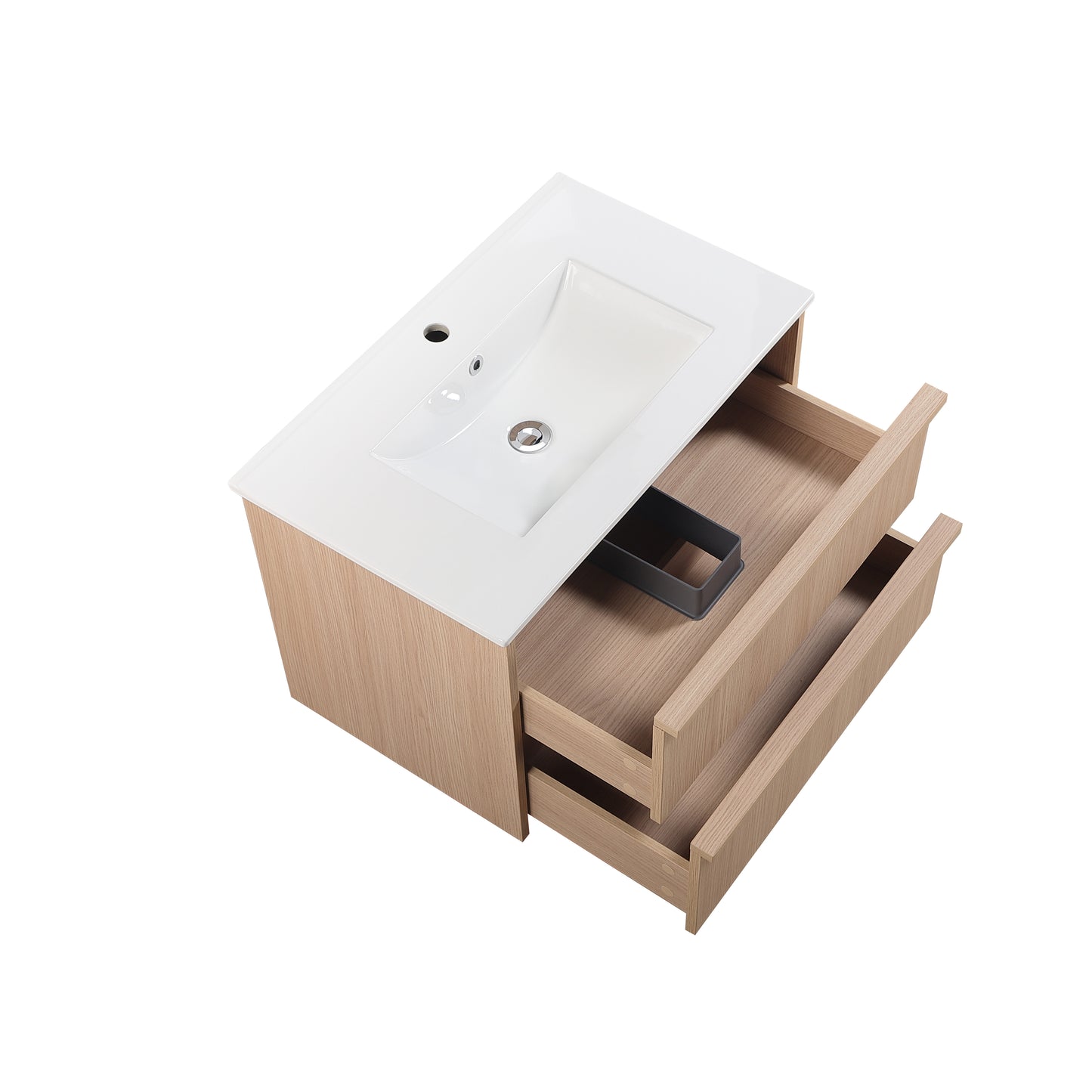 750mm Ridgewood Wall Hung Plywood Cabinet - Sandy Oak Woodmatt - Cabinet Only