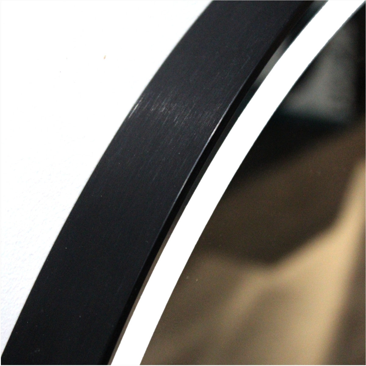 LUNA Black Framed LED Round Mirror -  900mm (MBK-RL90) **Discontinued/Clearance Stock No Exchange or Refund