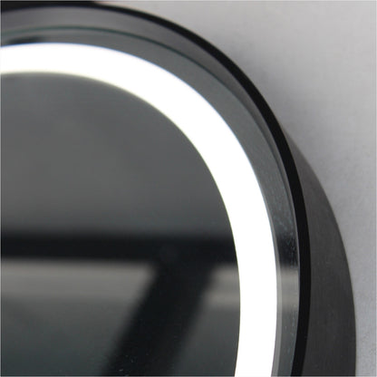 LUNA Black Framed LED Round Mirror -  900mm (MBK-RL90) **Discontinued/Clearance Stock No Exchange or Refund