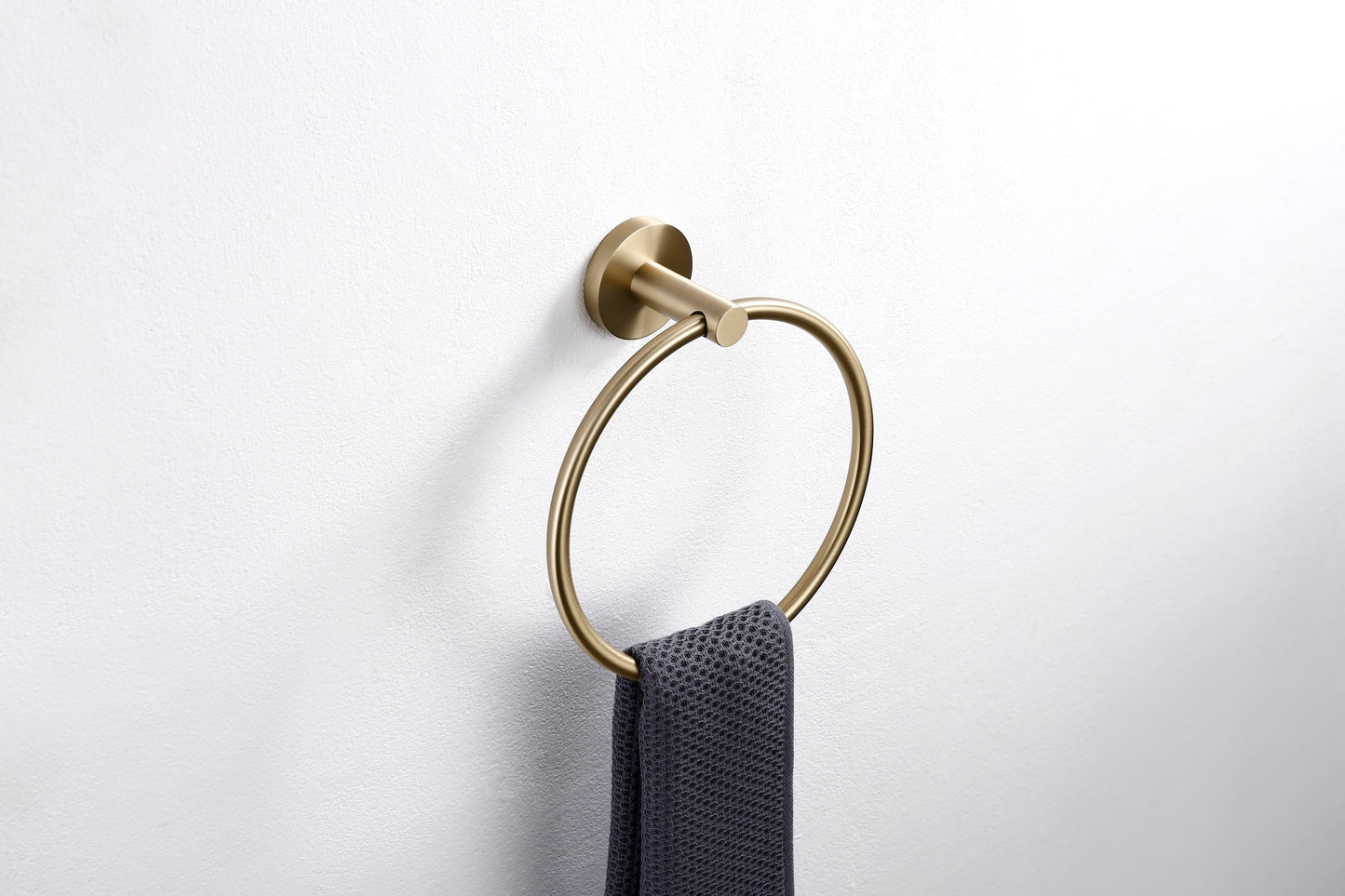 Lux S2 Towel Ring - Brushed Brass