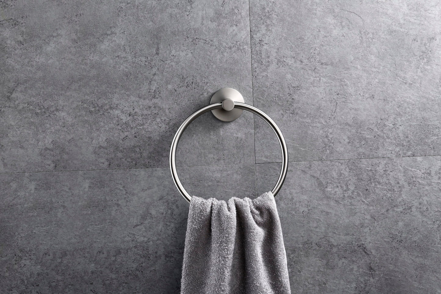 Lux S2 Towel Ring - Brushed Nickel