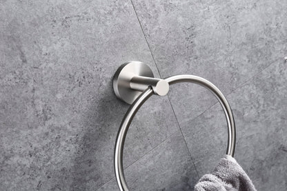 Lux S2 Towel Ring - Brushed Nickel