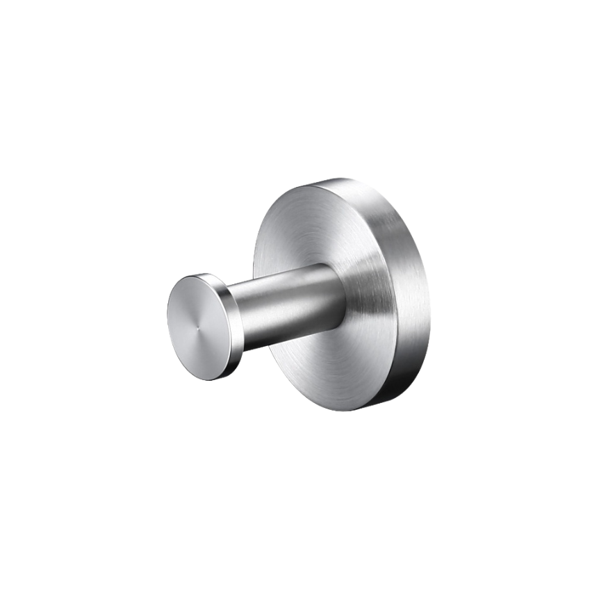 Lux S2 Single Robe Hook - Brushed Nickel