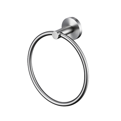 Lux S2 Towel Ring - Brushed Nickel