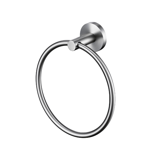 Lux S2 Towel Ring - Brushed Nickel