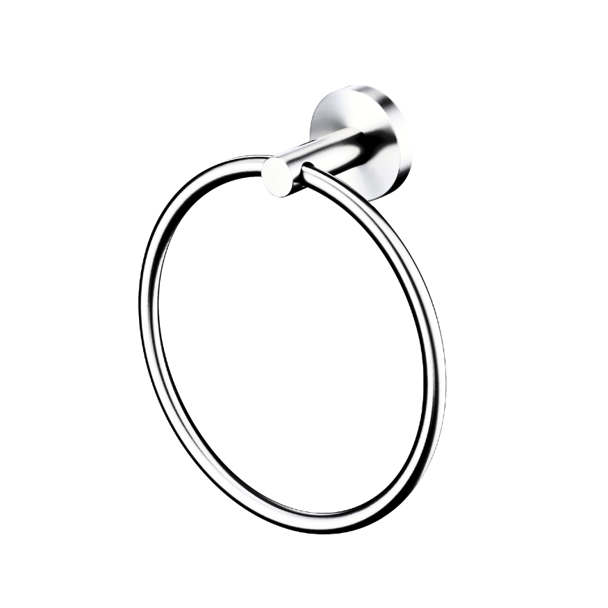 Lux S2 Towel Ring - Chrome