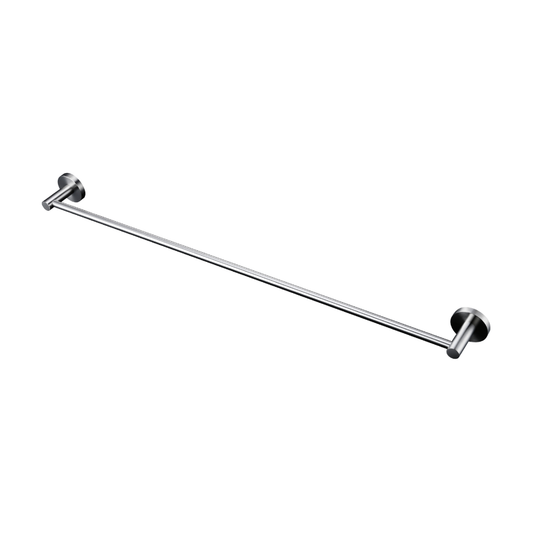 Lux S2 800mm Single Towel Rail - Brushed Nickel