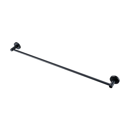 Lux S2 800mm Single Towel Rail - Matte Black