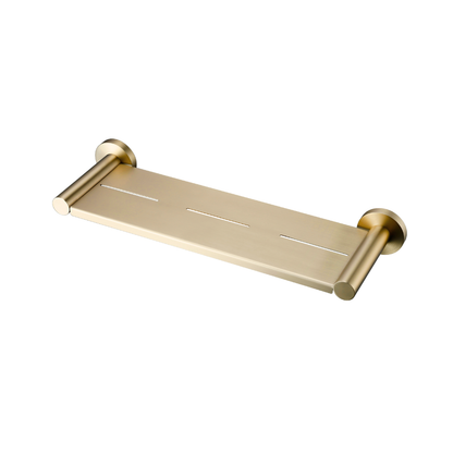 Lux S2 Metal Shower Shelf - Brushed Brass