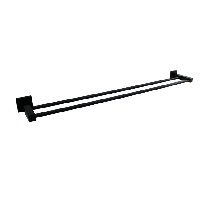 Lauren Project Double Towel Rail - Matte Black