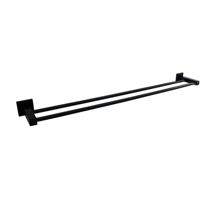 Lauren Project Double Towel Rail - Matte Black