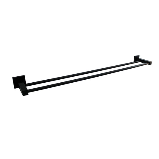 Lauren Project Double Towel Rail - Matte Black