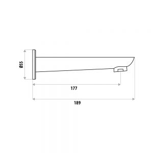 Liberty Bath Spout - White/Chrome