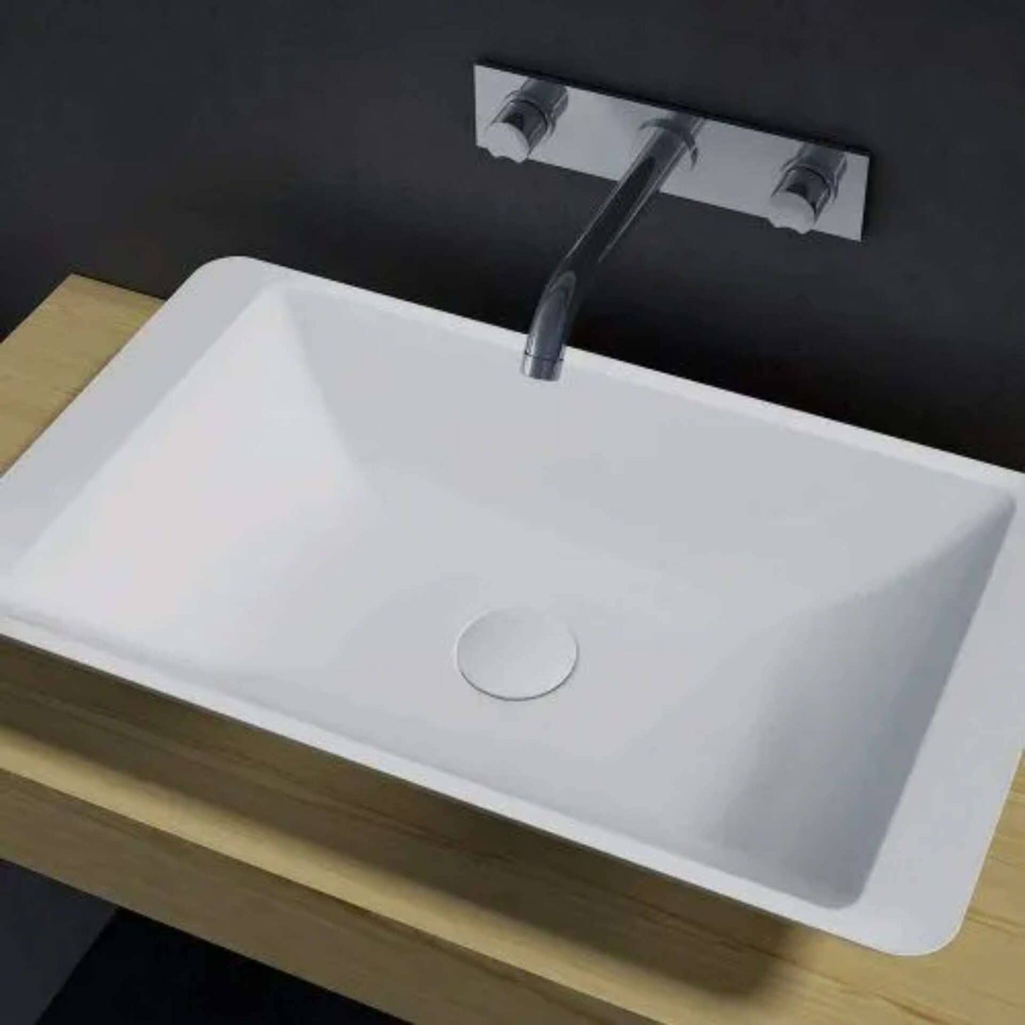 595mm Pietra Bianca - Lidia Above Counter Basins