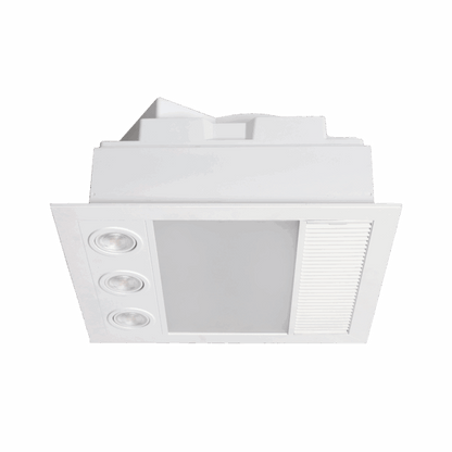 Linux Mini DC – 3 in 1 Bathroom Heater and Exhaust Fan with Tricolour LED Light
