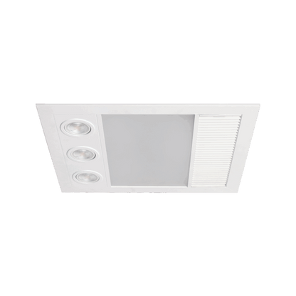 Linux Mini DC – 3 in 1 Bathroom Heater and Exhaust Fan with Tricolour LED Light
