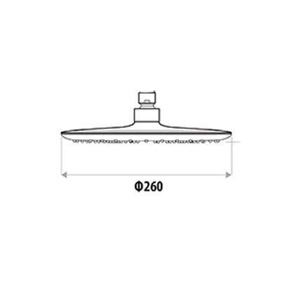 Loui Bush Shower Head only - Chrome