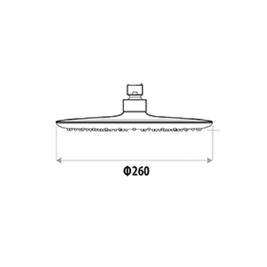 Loui Bush Shower Head only - Matte Black