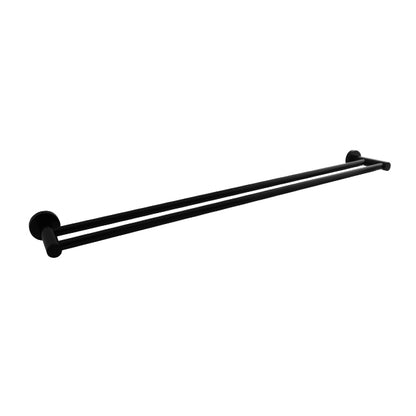 Loui Double Towel Rail - Matte Black