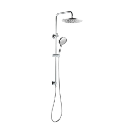 Loui Twin Shower With Rail - Brushed Nickel