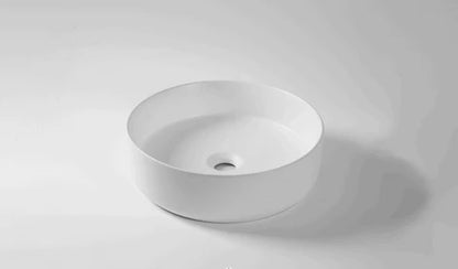 405*405*130mm Matte White Above Counter Basin