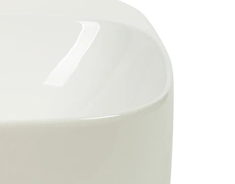 420*420*155mm Gloss White Wall Hung Basin (1 Tap Hole)