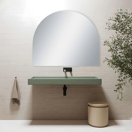 Non-Iuminous Pencil Edge Moon  Mirror
900x750mm