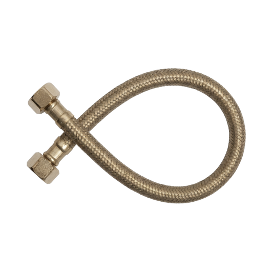 Marq 250mm Flexible Water Hose - Brushed Brass