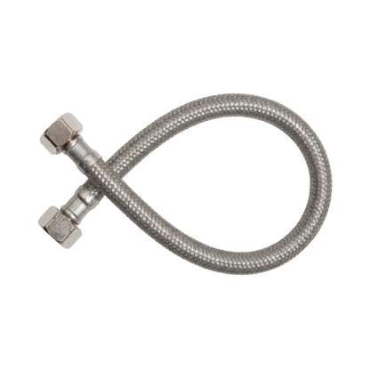 Marq 250mm Flexible Water Hose - Brushed Nickel