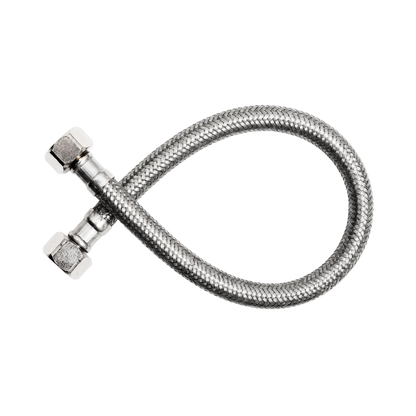Marq 250mm Flexible Water Hose - Chrome