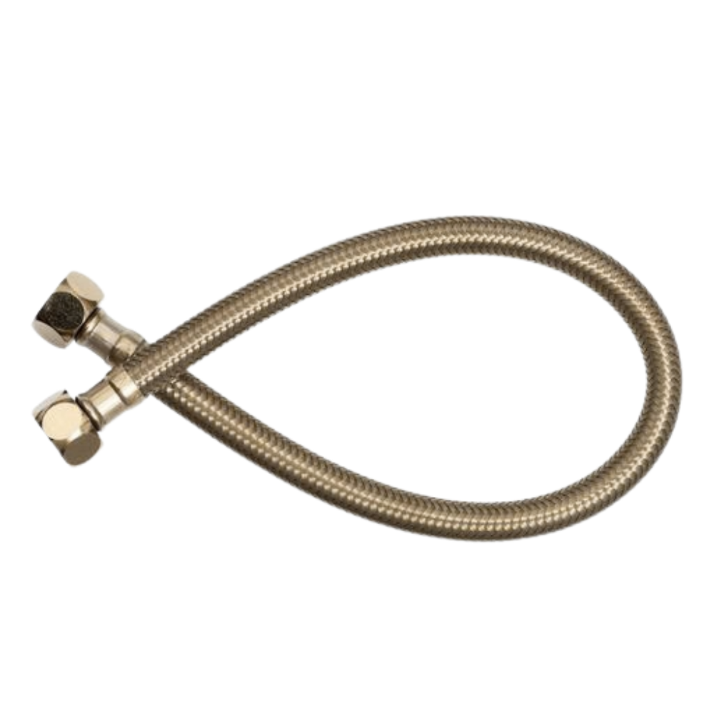 Marq 450mm Flexible Water Hose - Brushed Brass