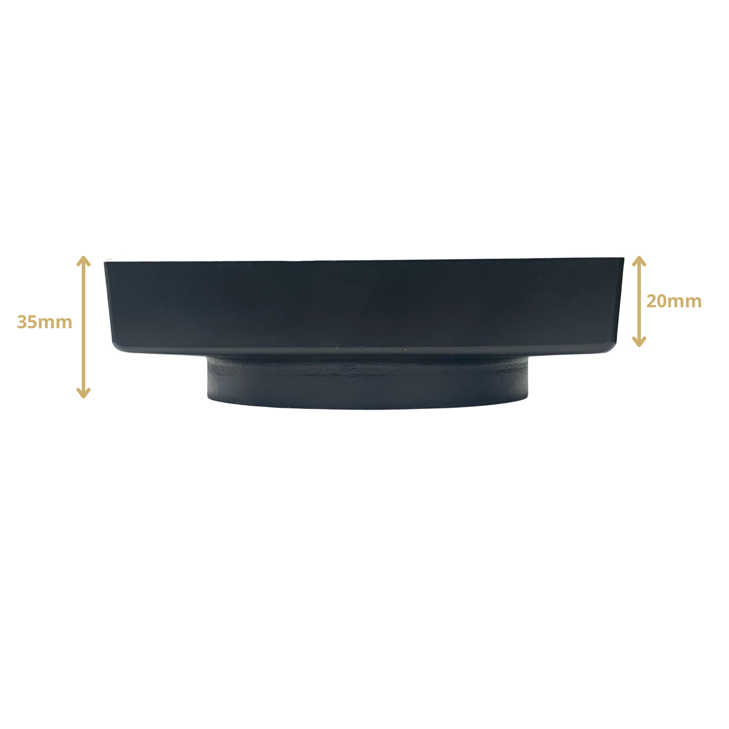 Matt Black Smart Tile Insert Floor Waste Shower Grate Drain (88mm outlet)