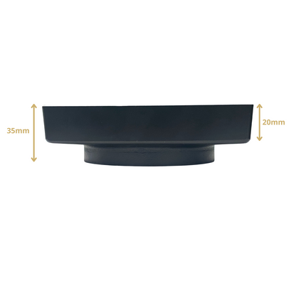 Matt Black Smart Tile Insert Floor Waste Shower Grate Drain (88mm outlet)
