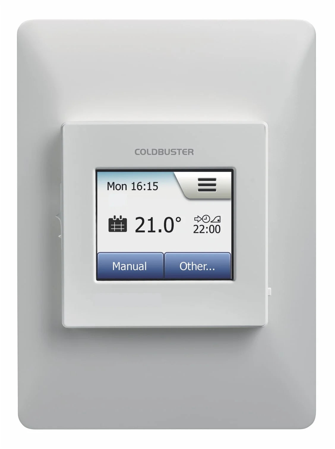 Program touch screen thermostat