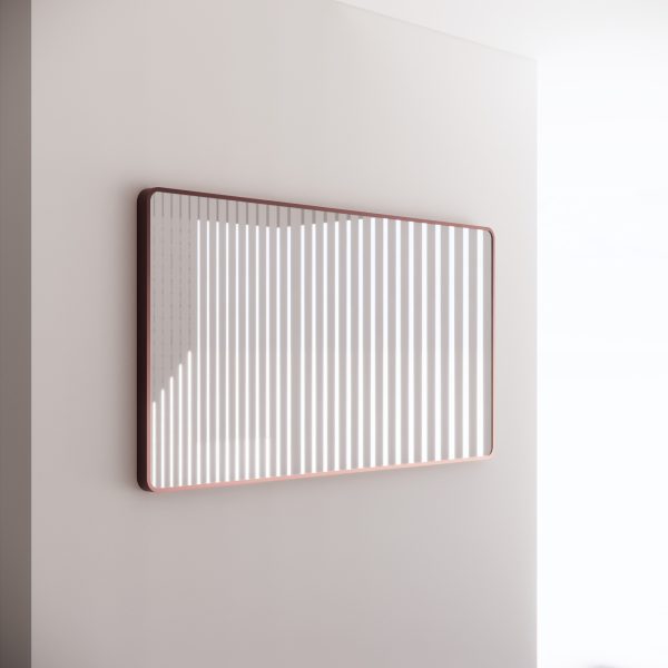 Rectangle Framed Mirrors 40mm Depth Frame Brushed Copper 1500 x 800mm