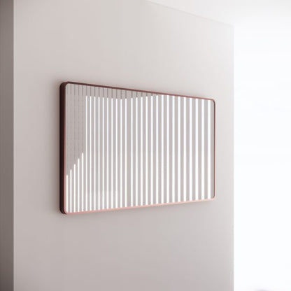Rectangle Framed Mirrors 40mm Depth Frame Brushed Copper 1500 x 800mm
