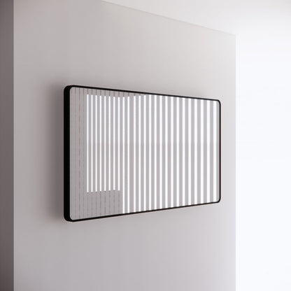 Rectangle Framed Mirrors 40mm Depth Frame Matt Black 1500x800mm