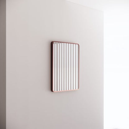 Rectangle Framed Mirrors 40mm Depth Frame Brushed Copper 750x600mm